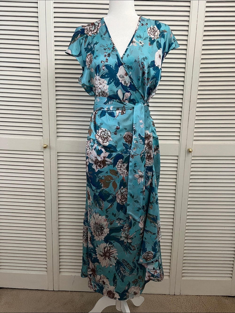 DVF by Jonathan Saunders "Gwendolyn" Reversible 100% Silk Wrap Dress - Size M